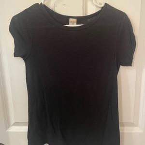 Black basic short sleeve